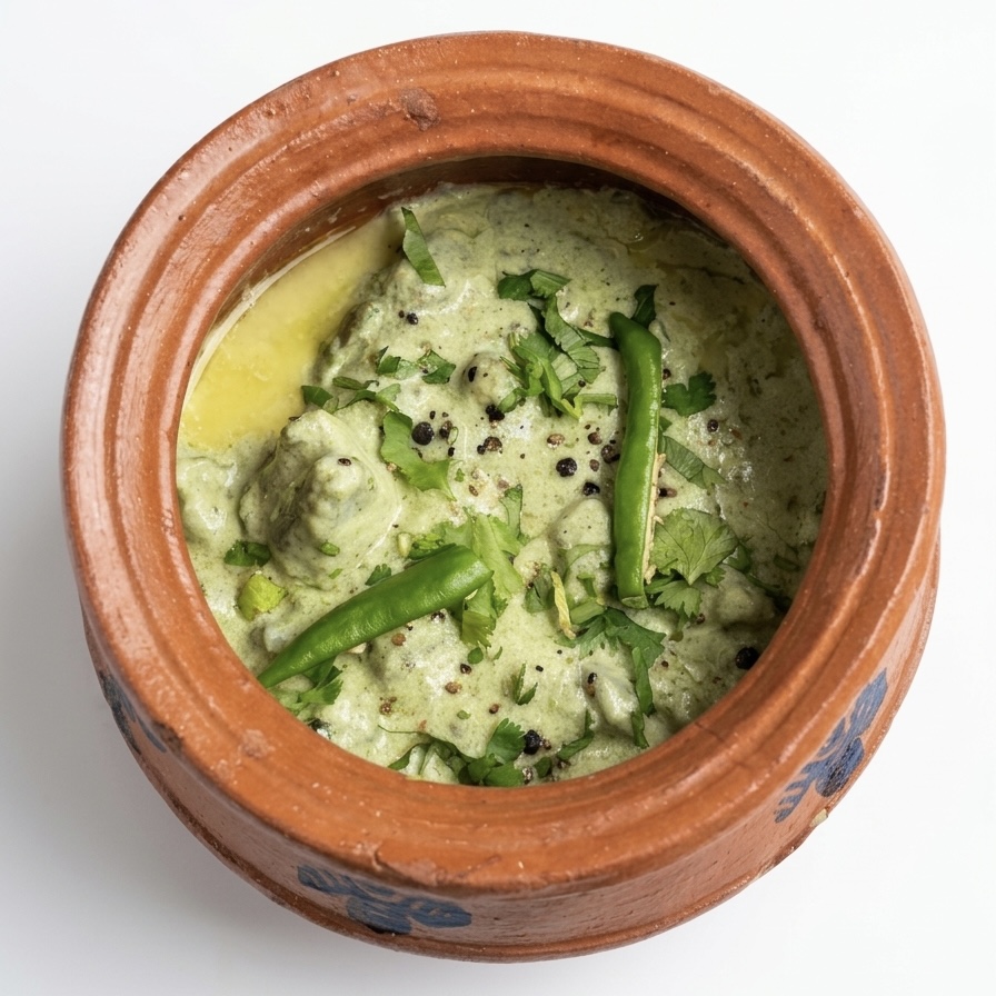 Chicken Green Handi